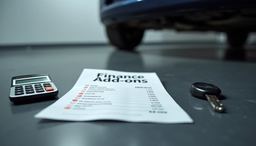 Car key with calculator printout fog sprayer and glasses
