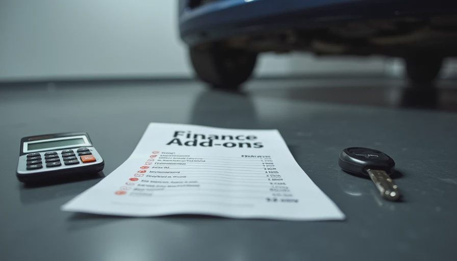 Monthly Payment Is a Fog Machine Car key with calculator printout fog sprayer and glasses