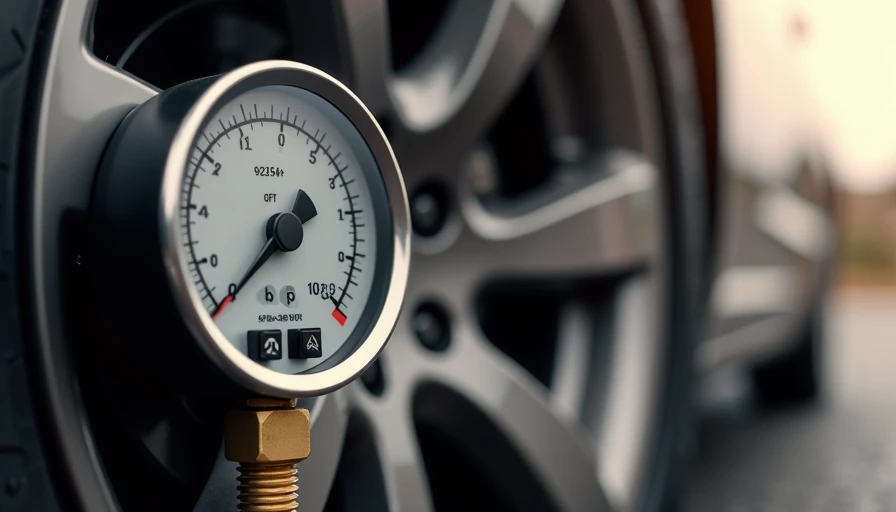 Visual context for electronic tyre pressure gauge